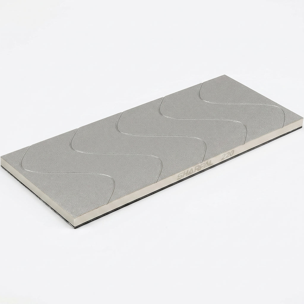 SHARPAL 145H 10 x 4 Inch Diamond Lapping Plate, Whetstone Flattener, Extra Coarse 220 Grit for Coarse Sharpening and Flattening Stones, Fix & Re-levelling, Premium Fathers Day Gift