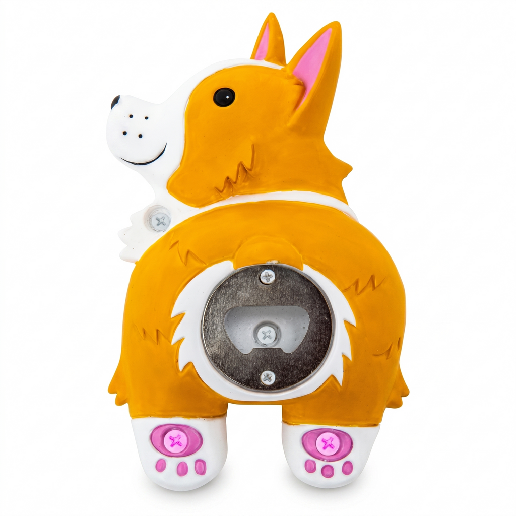 Corgi Butt Bottle Opener - Hilarious Beer Bottle Openers - Wall Mount Cap Opener - Funny Gifts for Adults