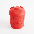 Talisman Designs Bacon Bin Grease Strainer & Collector | Family Friendly Kitchen Tools | Fun & Functional Silicone Grease Container | Holds up to 1 Cup | Red