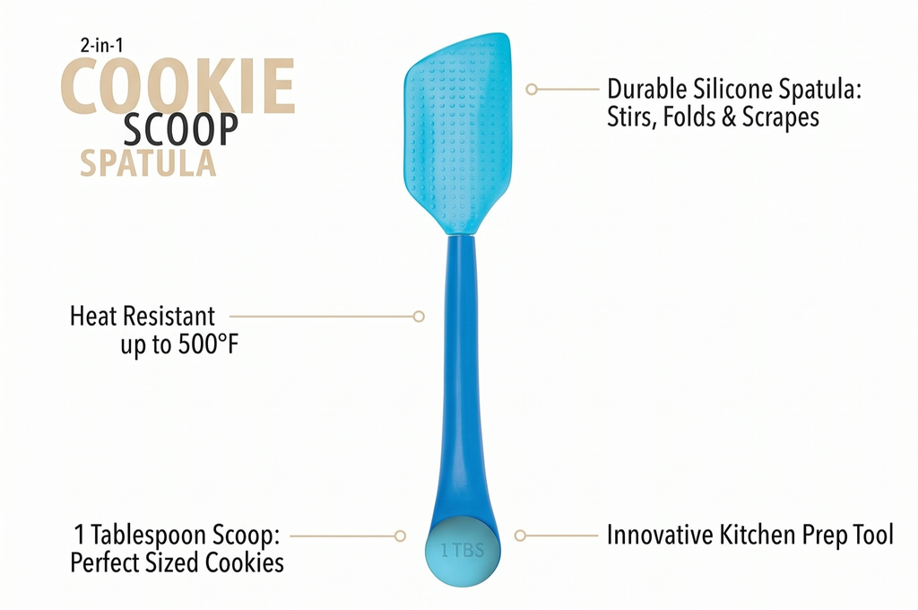 2-in-1 Cookie Scoop & Spatula