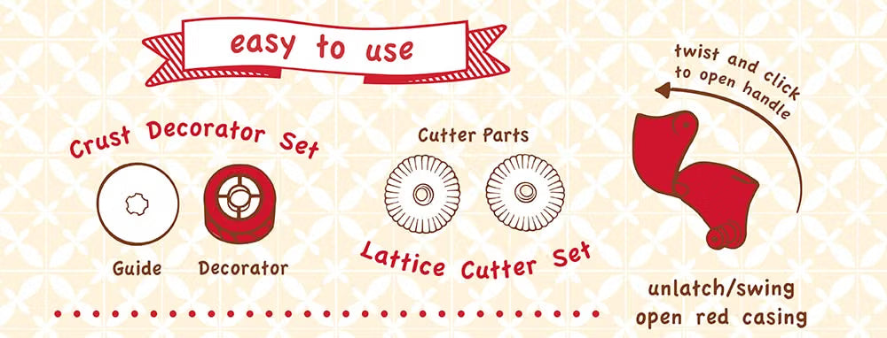 Pastry Wheels Decorator/Cutter Set