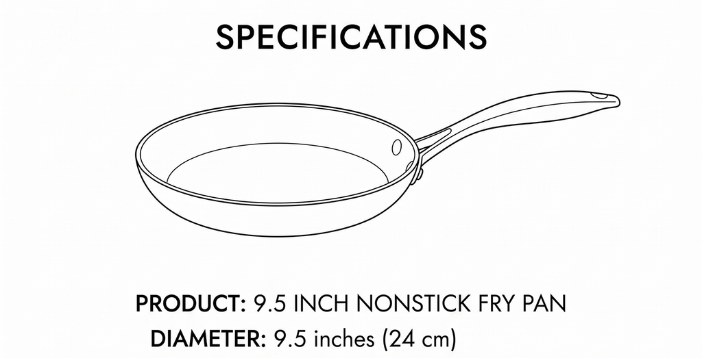 Scanpan Pro IQ 9.5 inch Nonstick Fry Pan - Compatible with All Cooktops, Induction Ready, Metal Utensil Safe, Oven Safe to 500°F, Dishwasher Safe
