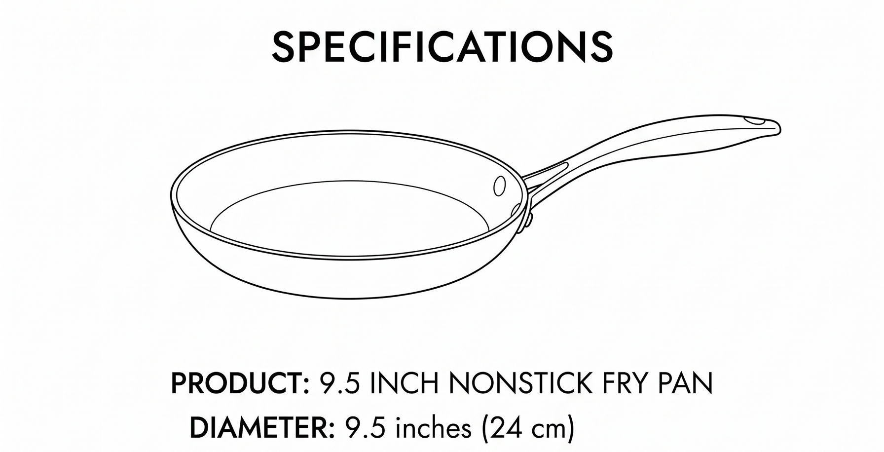 Scanpan Pro IQ 9.5 inch Nonstick Fry Pan - Compatible with All Cooktops, Induction Ready, Metal Utensil Safe, Oven Safe to 500°F, Dishwasher Safe