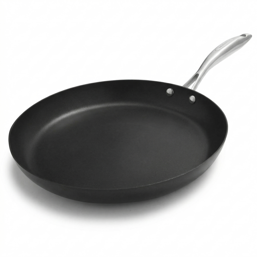 Scanpan Pro IQ 12.5 inch Nonstick Fry Pan - Compatible with All Cooktops, Induction Ready, Metal Utensil Safe, Oven Safe to 500°F, Dishwasher Safe