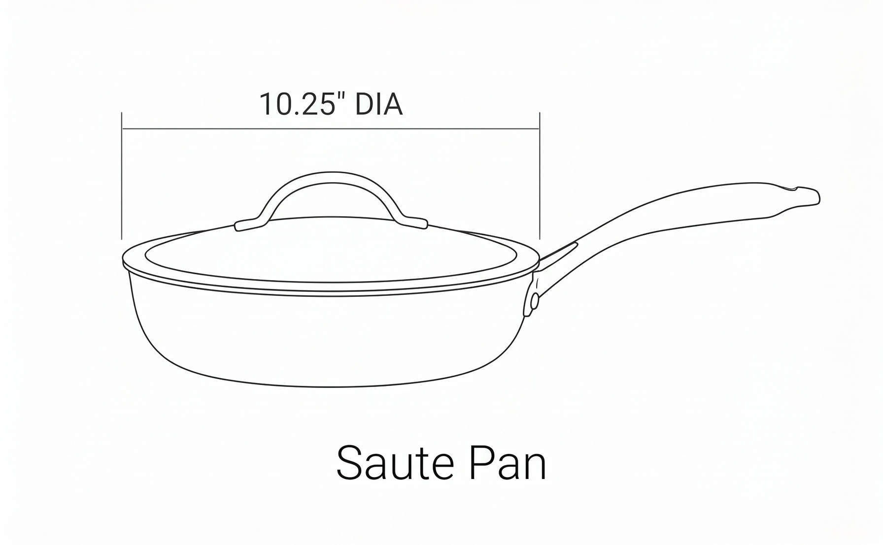 Scanpan HAPTIQ Saute Pan 10.25"