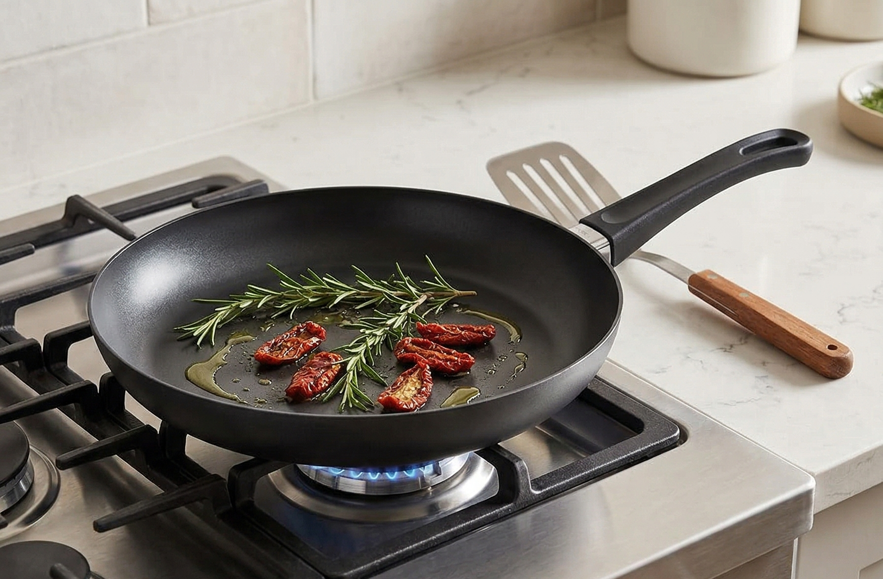 Scanpan Classic 12 1/2 inch Nonstick Fry Pan – Compatible with Gas and Electric Stovetops, Metal Utensil Safe, Oven Safe to 500°F, Dishwasher Safe