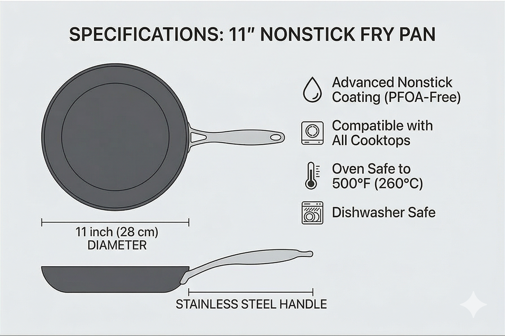 Scanpan Professional Nonstick Fry Pan 11"