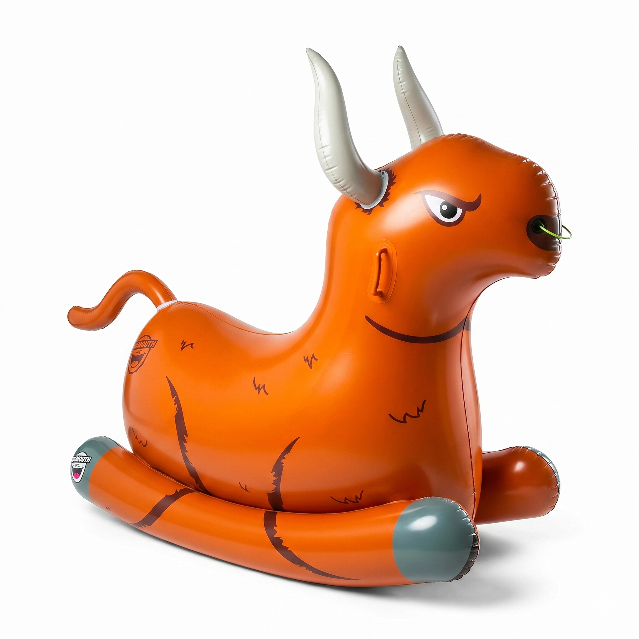 BigMouth Inc. Giant Bull Rocker Pool Float, Inflatable Summer Party Water Toy