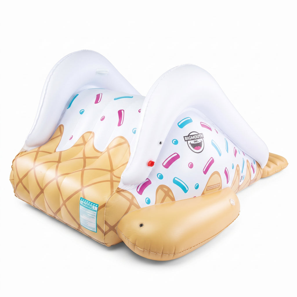 BigMouth Inc. Ice Cream Inflatable Pool Slide, Blow Up Water Slide for Kids, Fun Swimming Pool Toy, Holds 200 Pounds