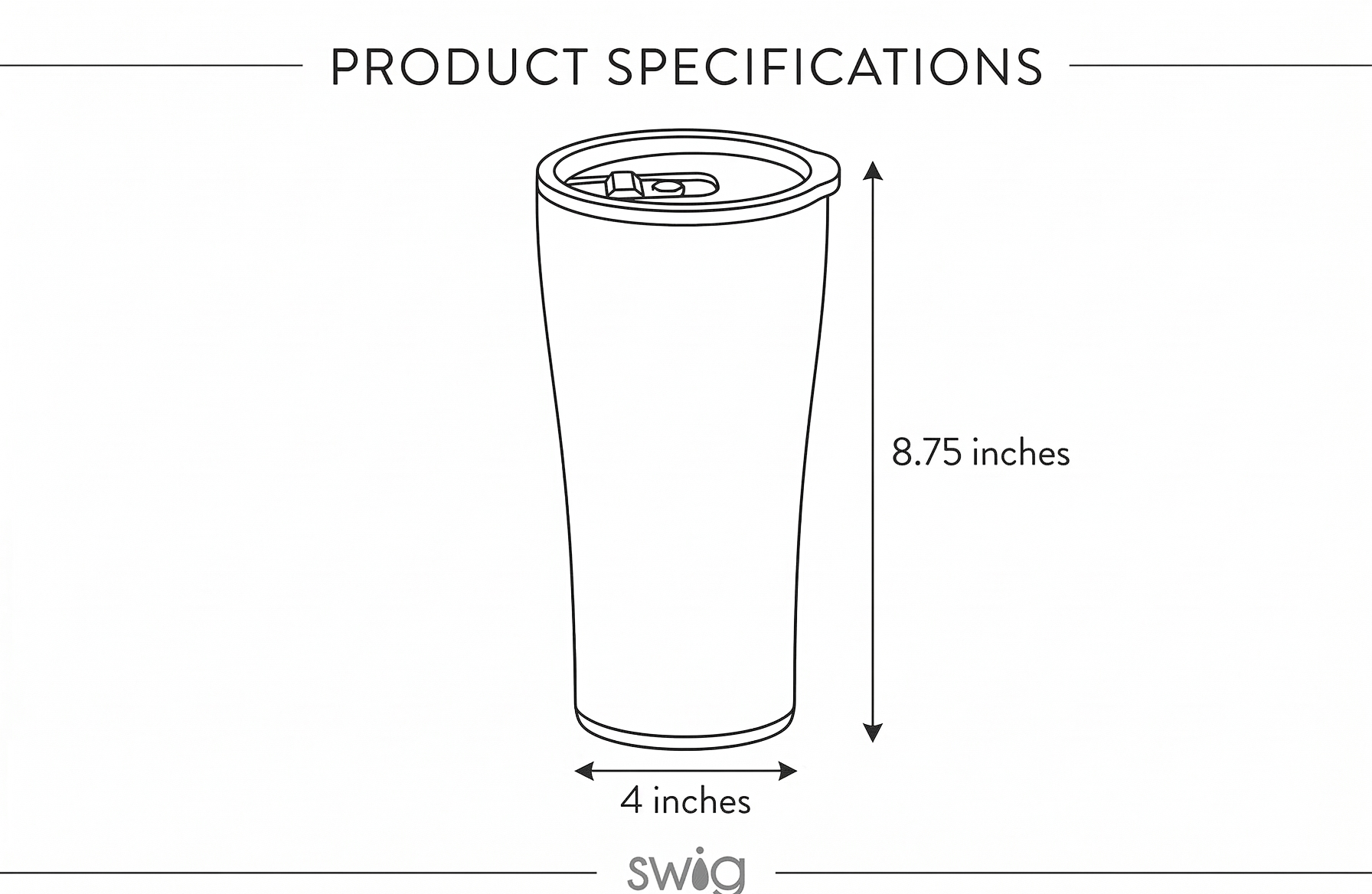 Swig Life 32oz Insulated Tumbler, Travel Coffee Tumbler with Lid, Cup Holder Friendly Travel Coffee Mug, Stainless Steel with Lid (Dreamsicle)