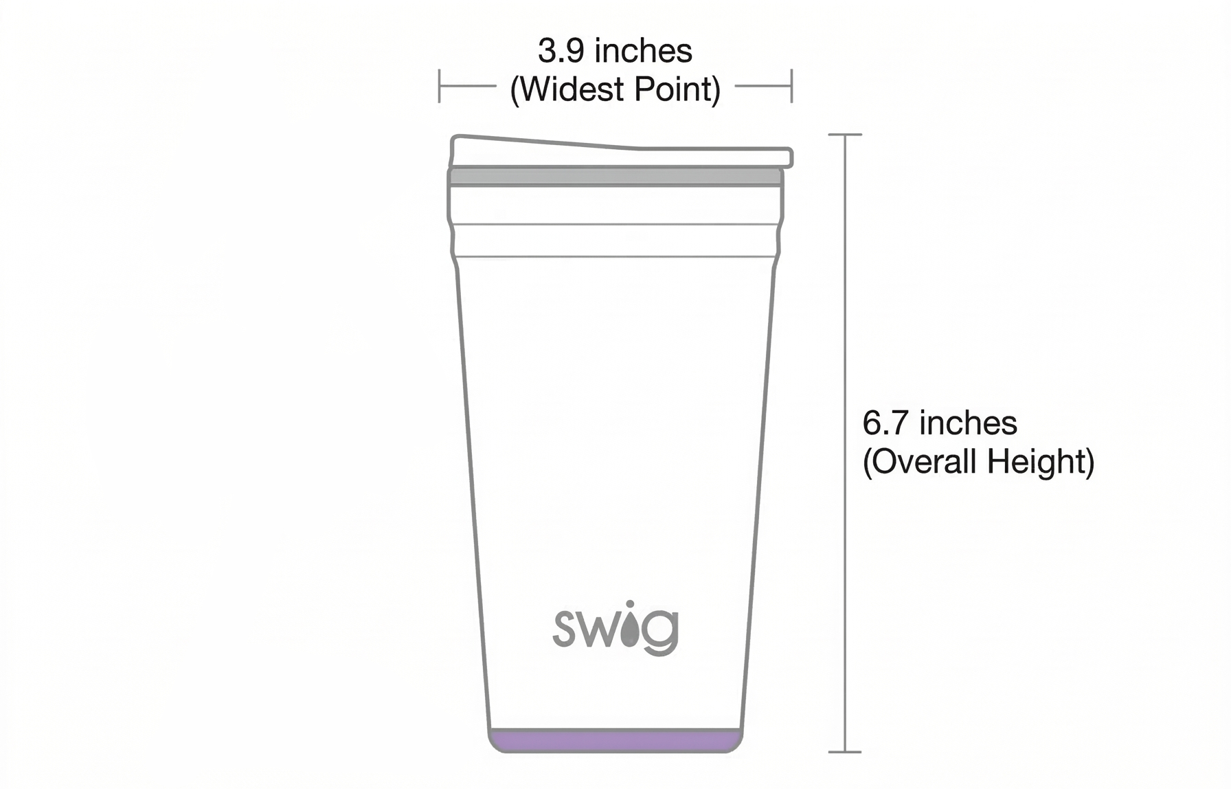 Swig Life 24oz Party Cup, Stackable Insulated Party Cup with EZ Flow Lid, Cup Holder Friendly, Dishwasher Safe, Stainless Steel, Large Travel Tumbler for Hot and Cold Drinks (Cloud Nine)