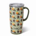 Swig Life 22oz Travel Mug, Insulated Tumbler with Handle and Lid, Cup Holder Friendly, Dishwasher Safe, Stainless Steel, Travel Coffee Cup, Insulated Mug with Lid (Wild Thing)