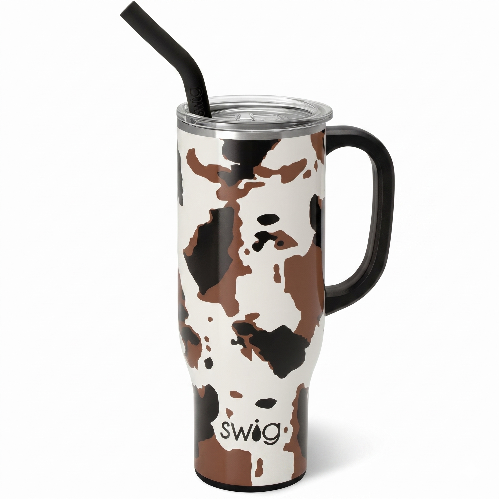 Swig Life 30oz Mega Mug, 30 oz Tumbler with Handle and Straw, Cup Holder Friendly, Dishwasher Safe, Extra Large Insulated Tumbler, Stainless Steel Water Bottle (Hayride)