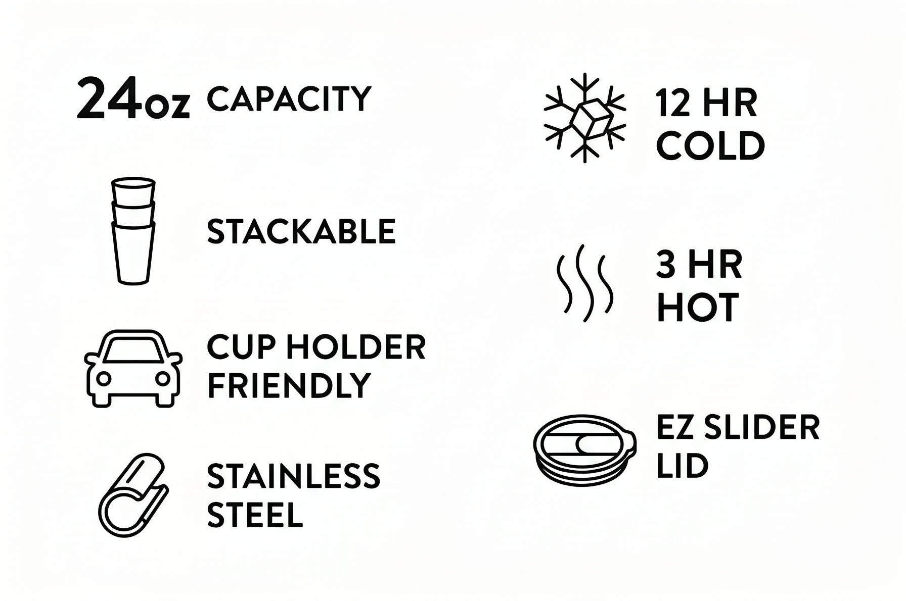 Swig Life 24oz Party Cup, Stackable Insulated Travel Coffee Tumbler with EZ Slider Lid, Cup Holder Friendly, Stainless Steel 24 oz Tumbler, Reusable Coffee Mug (Bride to Be)