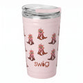 Swig Life 24oz Party Cup, Stackable Insulated Travel Coffee Tumbler with EZ Slider Lid, Cup Holder Friendly, Stainless Steel 24 oz Tumbler, Reusable Coffee Mug (Cowgirl Coquette)