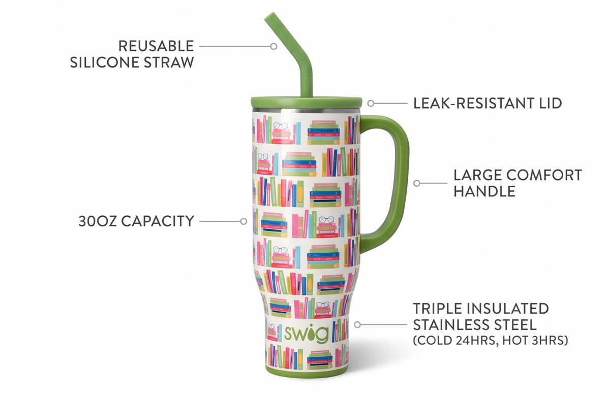 Book Club Mega Mug 30oz