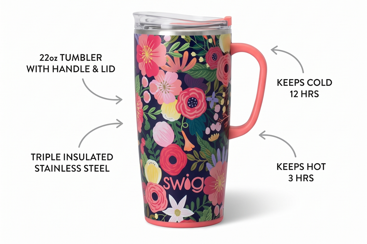 Secret Garden Travel Mug 22oz