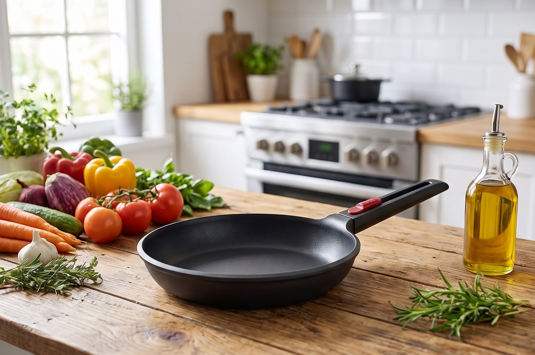 BRA COOKWARE Infinity Nonstick Frying Pan | 11-Inch Cast Aluminum Skillet | PFOA/PFAS Free Fry Pan | Removable Handle | All Cooktops (incl Induction) Searing Skillet | Oven Safe up to 425°F