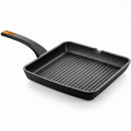BRA COOKWARE Efficient Pro Nonstick Grill Pan | 11x11 Inch Aluminum Ribbed Skillet | 3-Layer Scratch Resistant Coating Frypan | PFOA Free | All Cooktops Compatible Grilling Pan | HeatResistant Handle