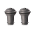 Vacu Vin Wine Stopper Set – 2 Pack Wine Bottle Stopper Cork Alternative – Vacuum Wine Stoppers for Wine Bottles – Reusable Rubber Bottle Stoppers for Wine Saver Pump – Gray