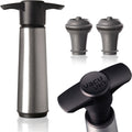 Vacu Vin Original Saver Wine Bottle Stopper – With 2 Vacuum Stoppers – Preserver Wine Stopper with Pump for Red or White Wine – Wine Accessories to Keep Wine Fresh – Airtight Seal – Stainless Steel
