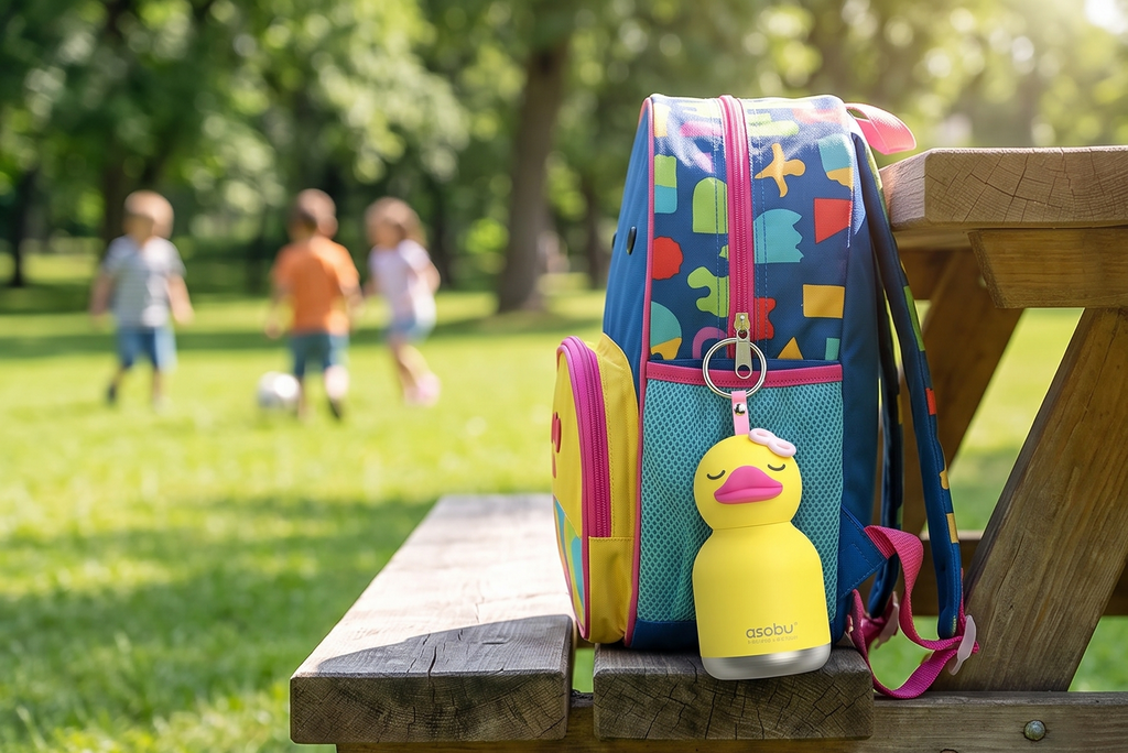 Mini Bestie Water Bottle Cute Collectible Character Bottle for All Ages Leakproof Stainless Steel, 6.7oz, BPA-Free with Strap & Clip Insulated Bottle for Travel, Work & Gifting