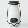 Milkhouse Candle Company Sweet Tobacco Leaves Soy Candle - Honey | Tobacco | Teakwood Scented - 14 oz Milkbottle with Lid, 90+ Hour Burn Time, Made in the USA