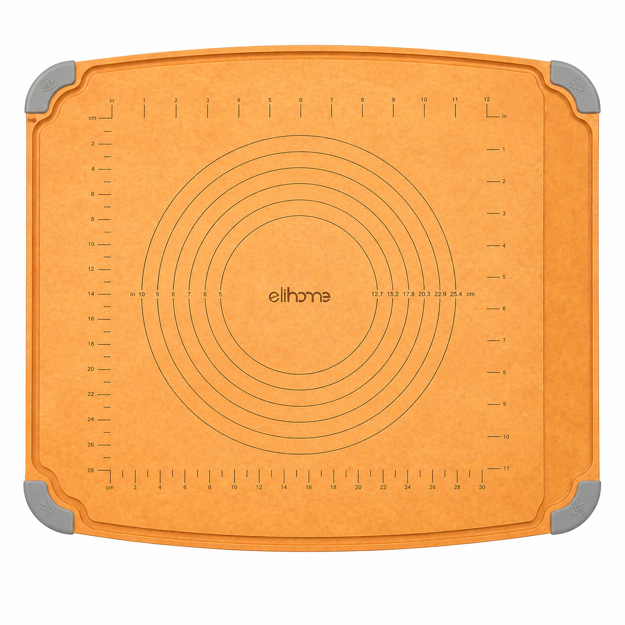 Elihome Essential Baking Pastry & Cutting Board for Kitchen, Wood Fiber Cutting Board for Kitchen, Knife Friendly, Dishwasher Safe, Non-Slip Feet, Juice Groove, Non-Porous, Eco Friendly, 15" x 18"