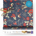 Bee's Wrap Beeswax Wraps for Food - Cut to Size 14x52" Beeswax Wrap Roll - Plastic Free Made in USA Reusable Natural Food Wrap - Botanical