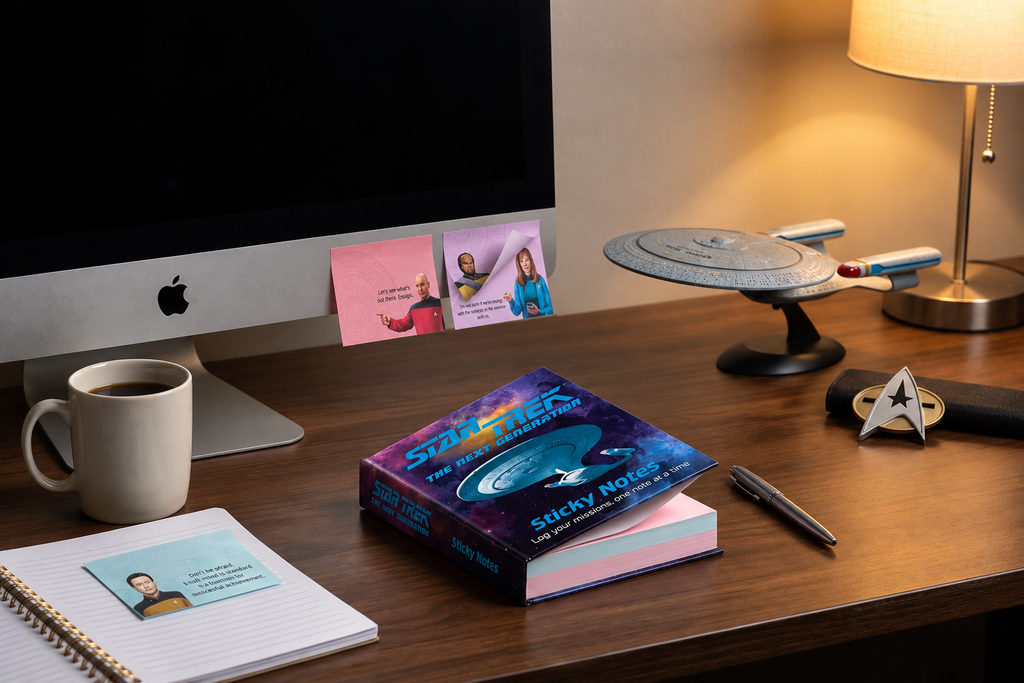 The Unemployed Philosophers Guild Star Trek Next Generation Sticky Notes - Officially Licensed 3.25" by 4.25" Booklet of Self-Sticky Individual Notes
