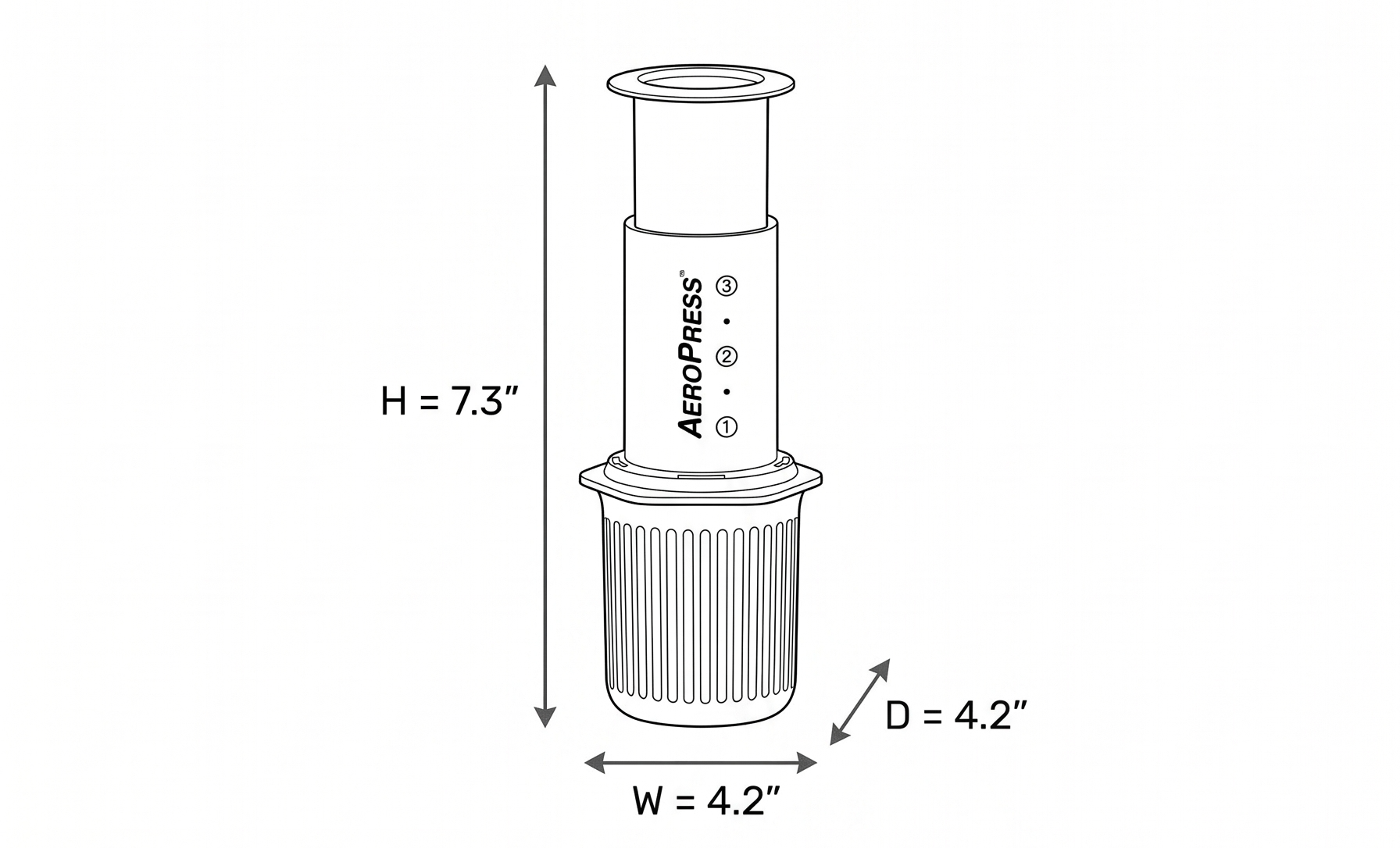 AeroPress Go, Extra Small Portable Coffee Maker Kit, Travel, Hiking & Camping, All-in-One French Press, Pour-Over & Espresso Style Manual Brewer, 2 Min Brew Makes a Less Bitter, More Flavorful Cup
