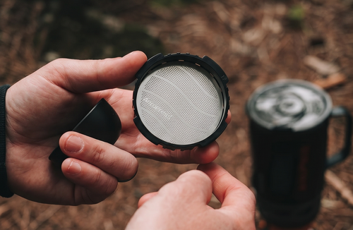 AeroPress 316 Stainless Steel Reusable Filter, Durable Metal Coffee Filter, Sustainable, Eco-Friendly, Travel-Friendly, Fits Standard Size AeroPress Manual Coffee Makers