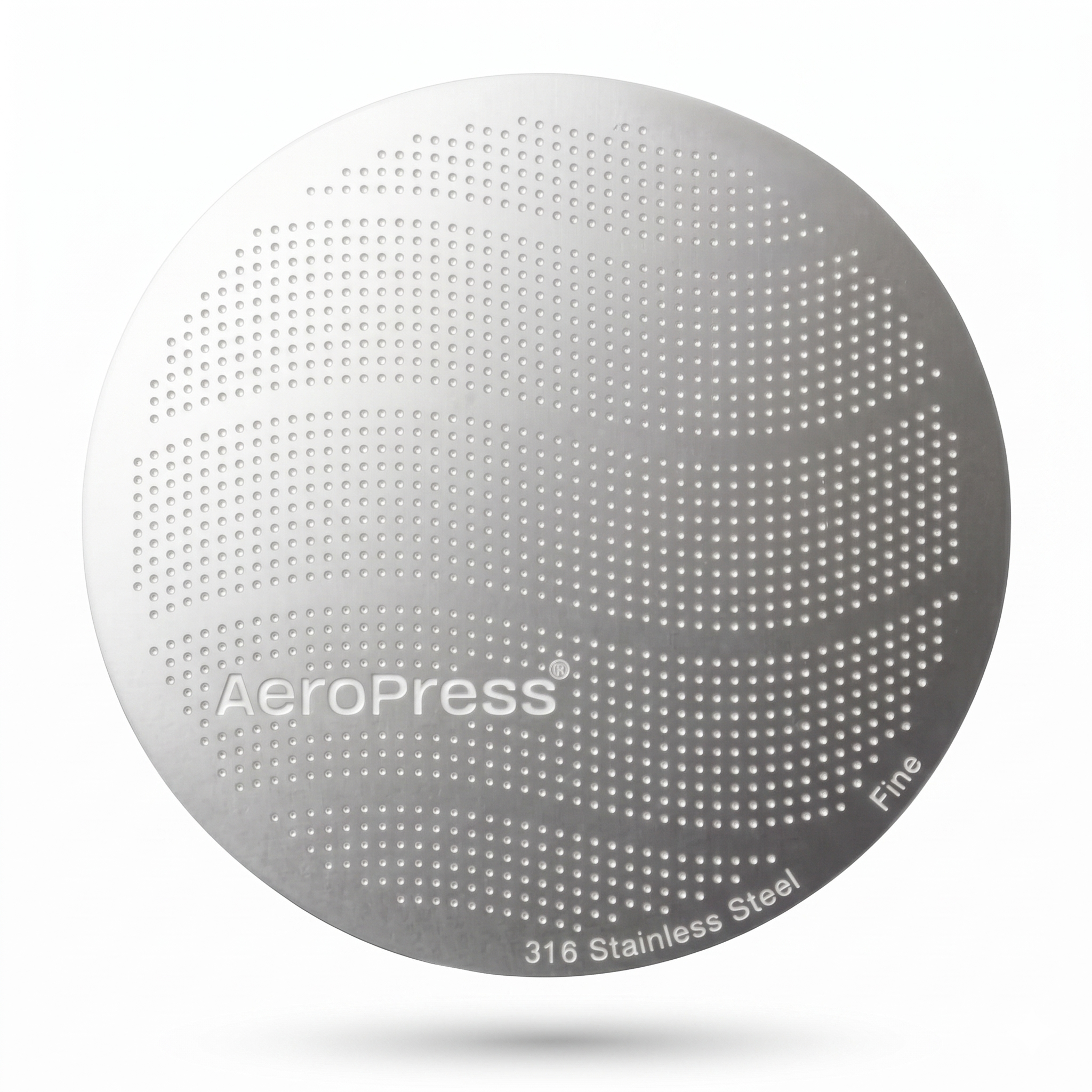 AeroPress 316 Stainless Steel Reusable Filter, Durable Metal Coffee Filter, Sustainable, Eco-Friendly, Travel-Friendly, Fits Standard Size AeroPress Manual Coffee Makers