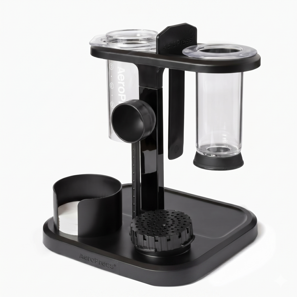 AeroPress Organizer Stand, Durable Coffee Bar Station and Compact Storage Solution Fits Every AeroPress Manual Coffee Maker (Except Premium and Go)