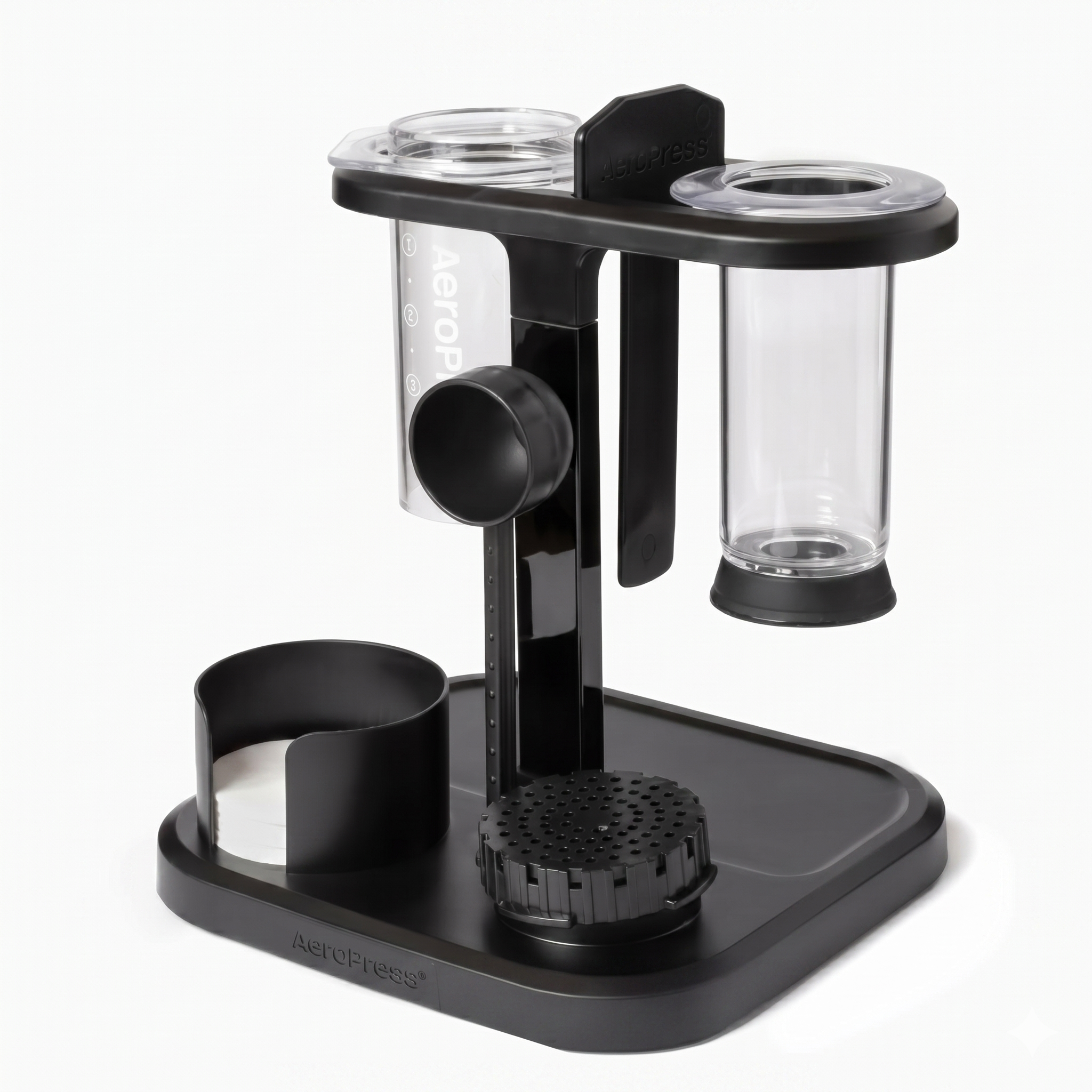 AeroPress Organizer Stand, Durable Coffee Bar Station and Compact Storage Solution Fits Every AeroPress Manual Coffee Maker (Except Premium and Go)