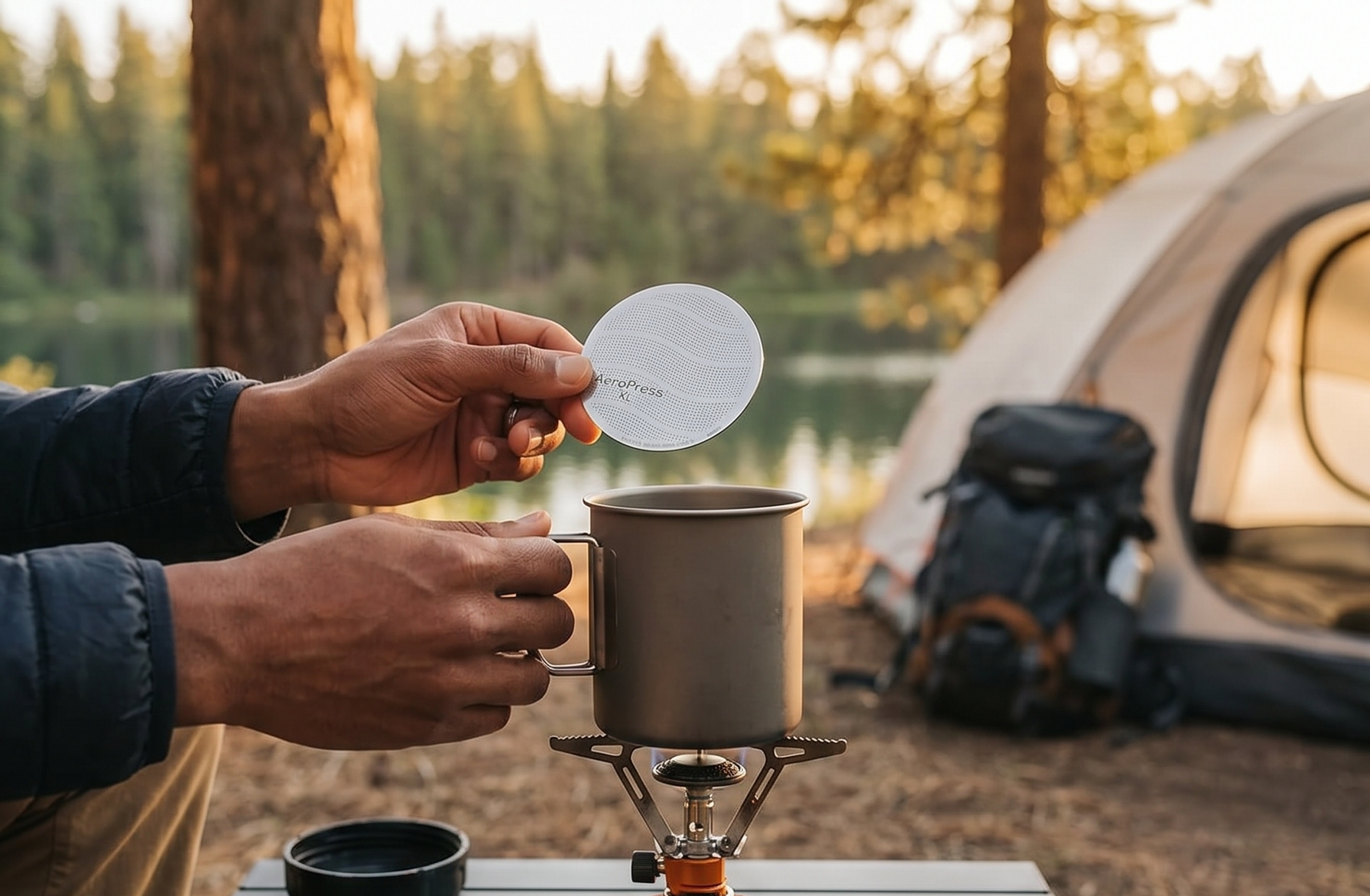 AeroPress XL 316 Stainless Steel Reusable Filter, Durable Metal Coffee Filter, Sustainable, Eco-Friendly, Travel-Friendly, Fits XL Size AeroPress Manual Coffee Makers