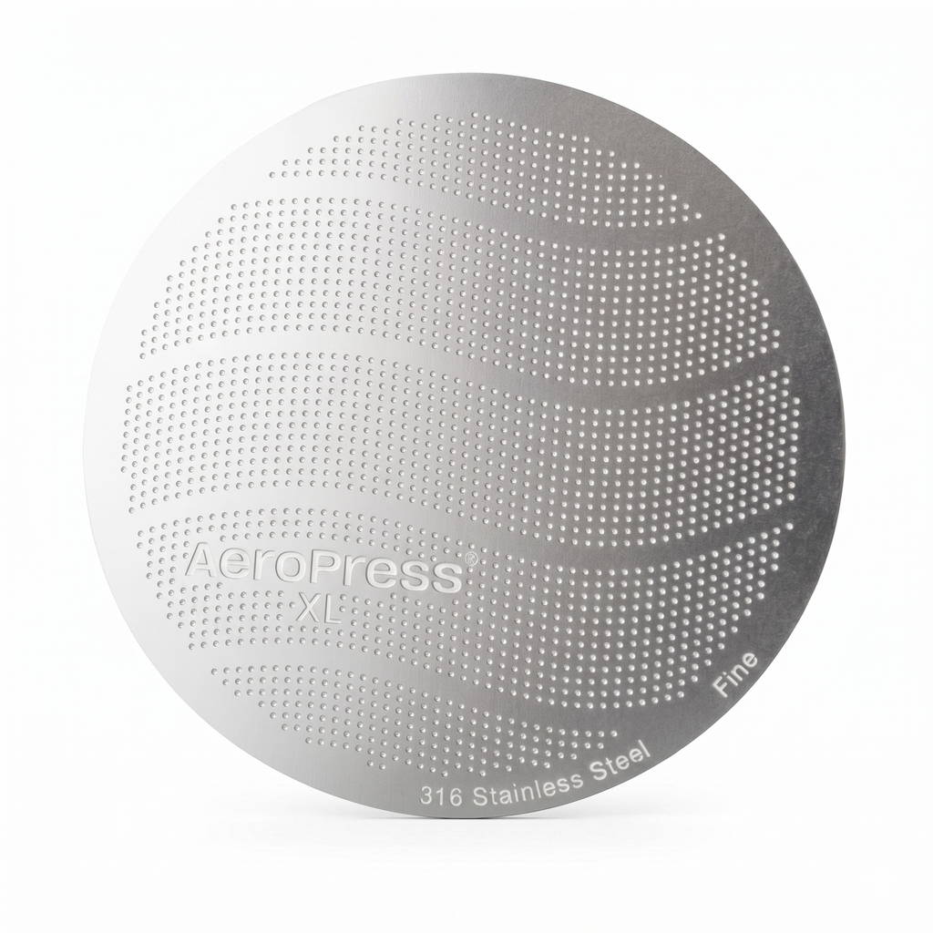 AeroPress XL 316 Stainless Steel Reusable Filter, Durable Metal Coffee Filter, Sustainable, Eco-Friendly, Travel-Friendly, Fits XL Size AeroPress Manual Coffee Makers