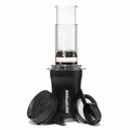 AeroPress Go Plus, Small Portable Coffee Maker Kit, Travel, Camping & Office, All-in-One French Press, Pour-Over & Espresso Style Manual Brewer, 2 Min Brew for Less Bitterness, More Flavor, Black