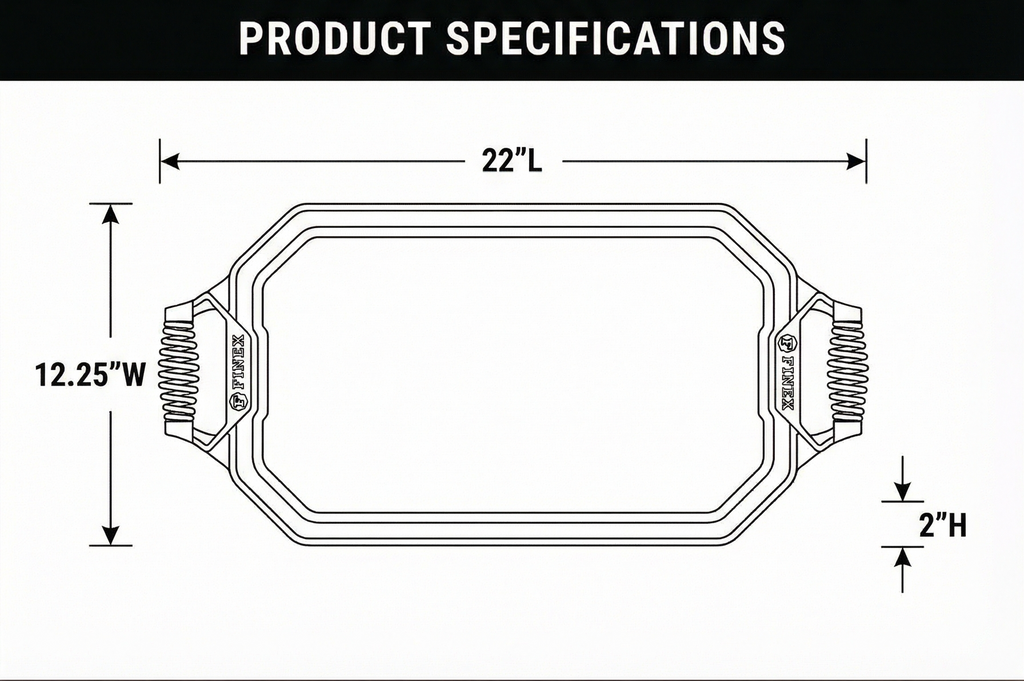 FINEX Cast Iron Double Burner Griddle