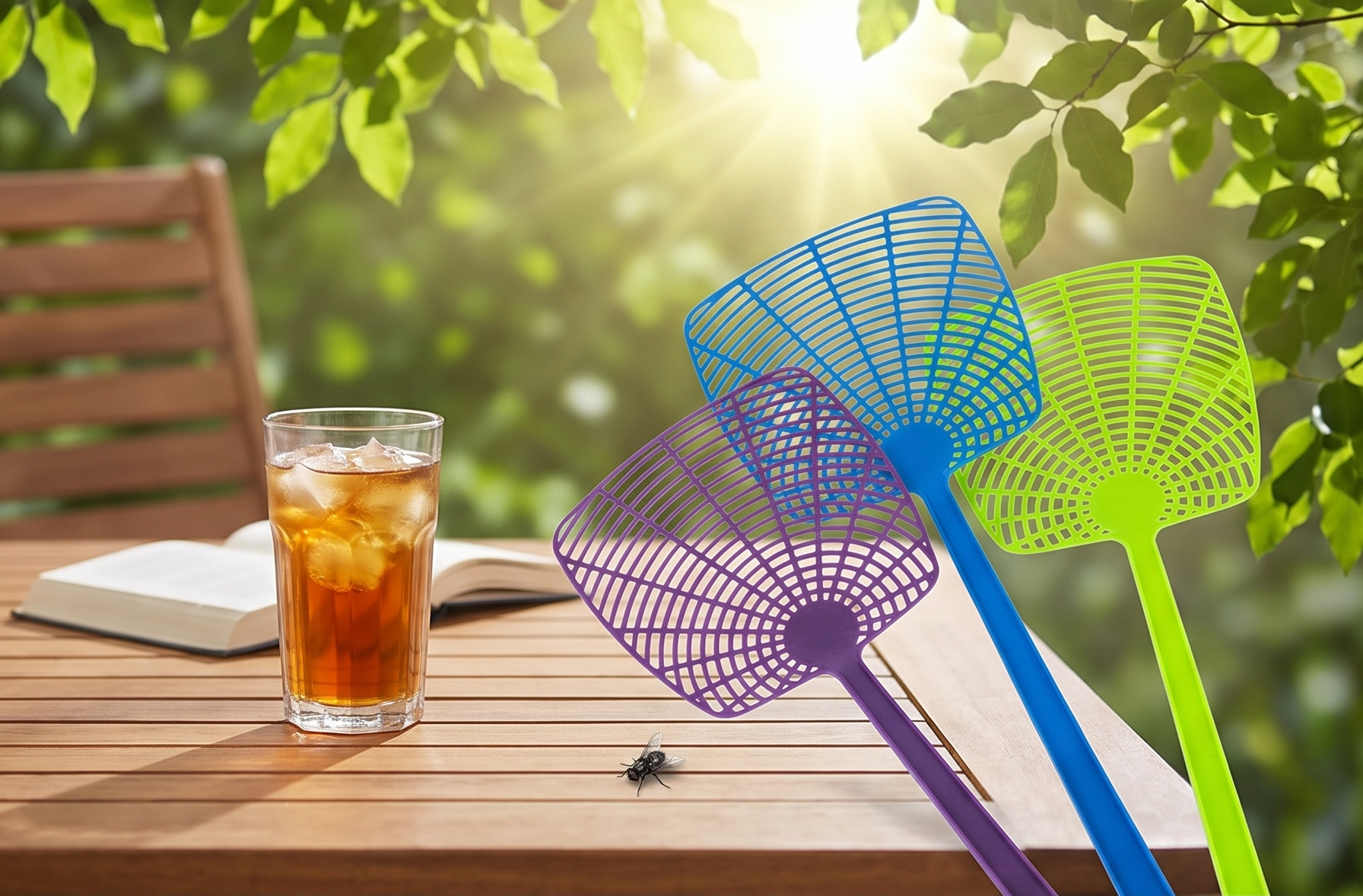 Chef Craft Select Plastic Fly Swatter, 18 inch 1 Piece, Color May Vary