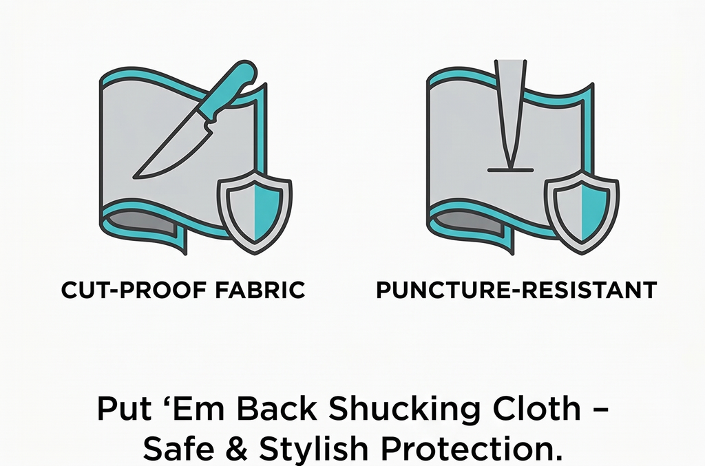 Put 'Em Back Cut-proof Shucking Cloth