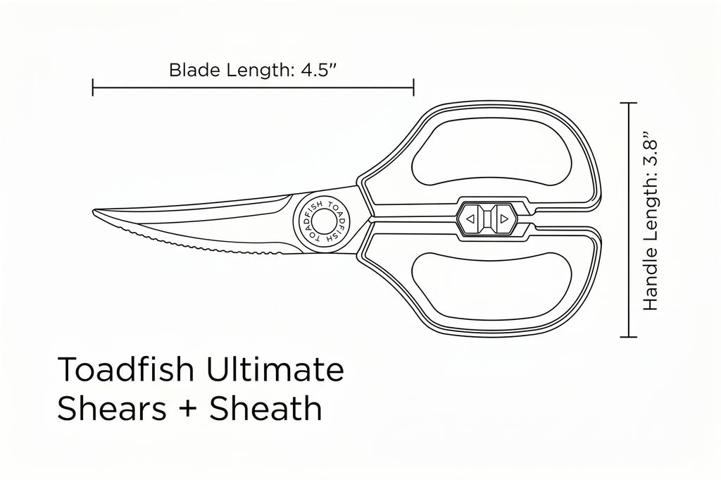 Toadfish Ultimate Shears + Sheath