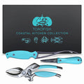 Toadfish Coastal Kitchen Collection - Includes Crab Cracker, Shrimp Deveiner, and Oyster Knife Outfitters