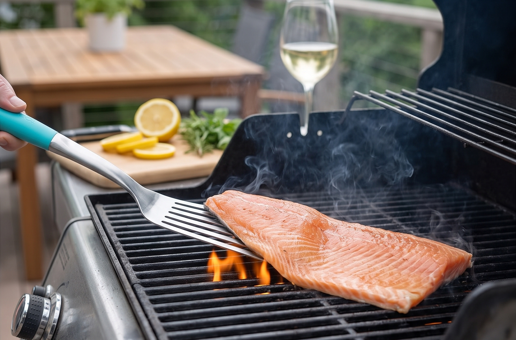 Toadfish 14.5'' Ultimate Nonstick Fish Spatula, Stainless Steel Metal Spatula, Slotted Turner Perfect for Cooking Seafood on the Grill or Kitchen