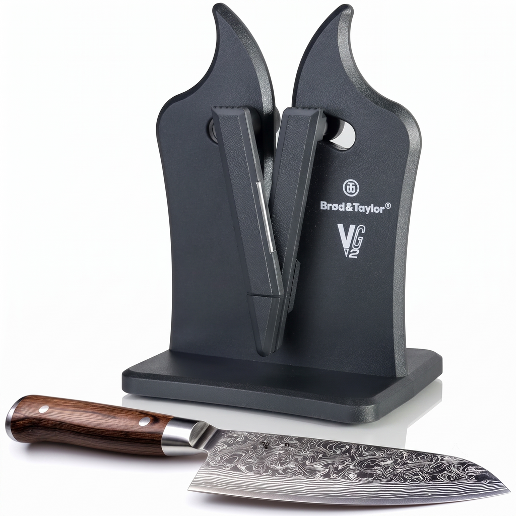 Brod & Taylor VG2 Classic Knife Sharpener | 3-Action Tungsten Carbide (Nylon)