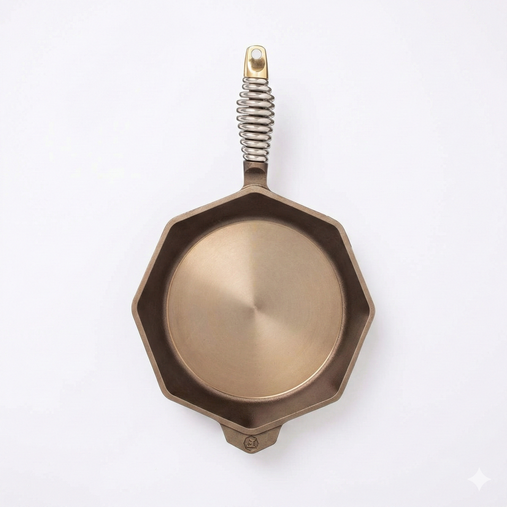FINEX 12" Cast Iron Skillet, Modern Heirloom, Handcrafted in The USA, Pre-Seasoned with Organic Flaxseed Oil