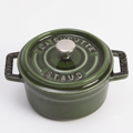 Staub Cast Iron 0.25-qt Mini Round Cocotte - Basil