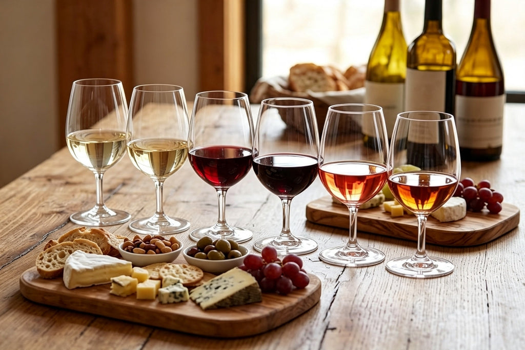Final Touch ISO INAO Crystal Wine Tasting Glasses Set of 6 215 ml
