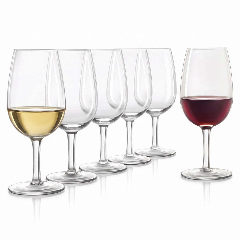 Final Touch ISO INAO Crystal Wine Tasting Glasses Set of 6 215 ml