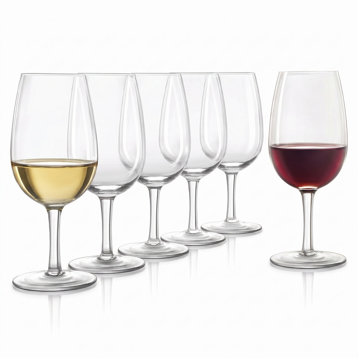 Final Touch ISO INAO Crystal Wine Tasting Glasses Set of 6 215 ml